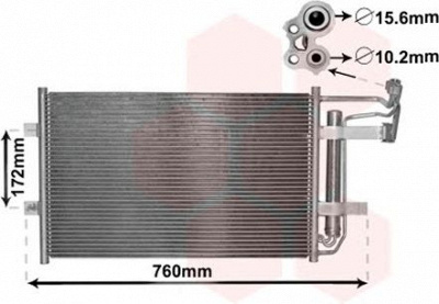 VAN WEZEL 27005252 -  Конденсатор, кондиционер